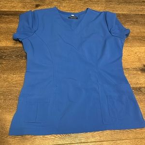 Marvella blue‎ scrub top medium